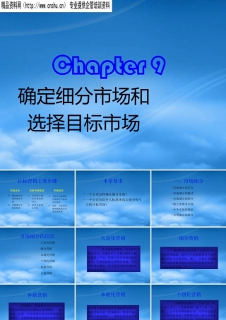 如何确定细分市场与选择目标市场
