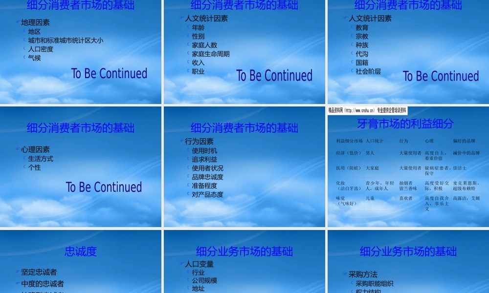 如何确认细分市场和选择目标市场