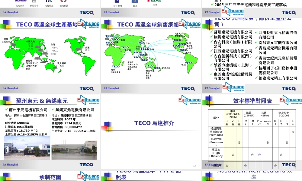 如何认识台湾东元电机马达产品