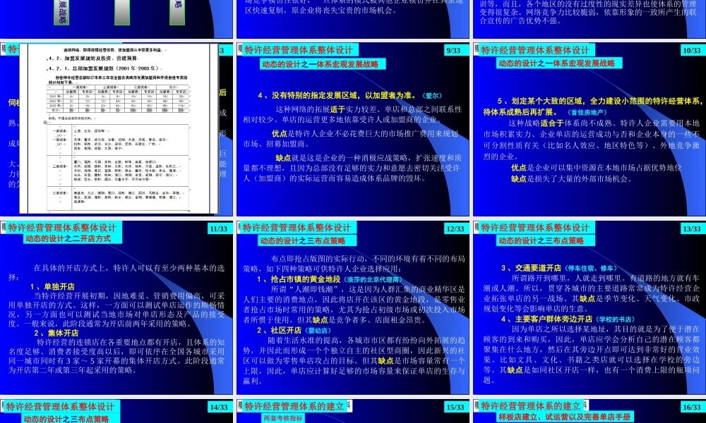 如何设计成功的特许经营体系