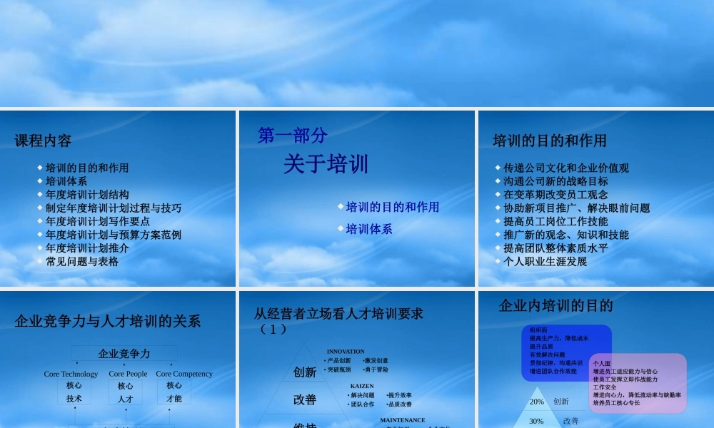 如何设计年度培训计划及其预算方案