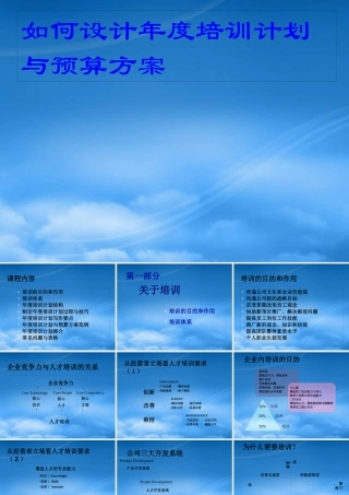 如何设计年度培训计划与预算方桉