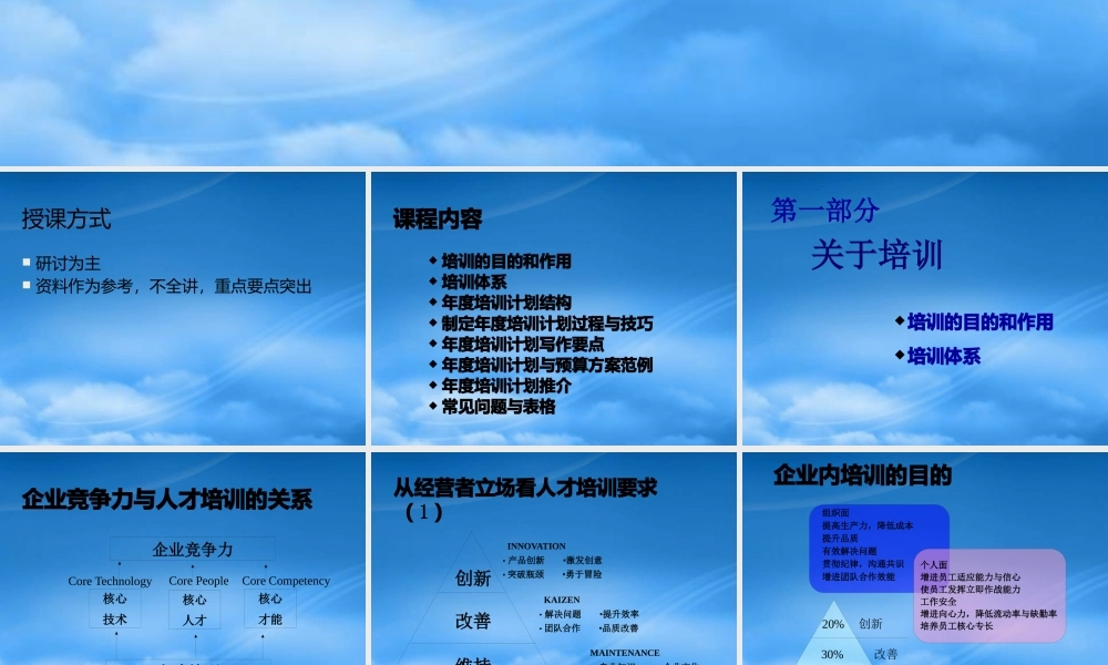 如何设计年度培训计划与预算方案徐斌206页