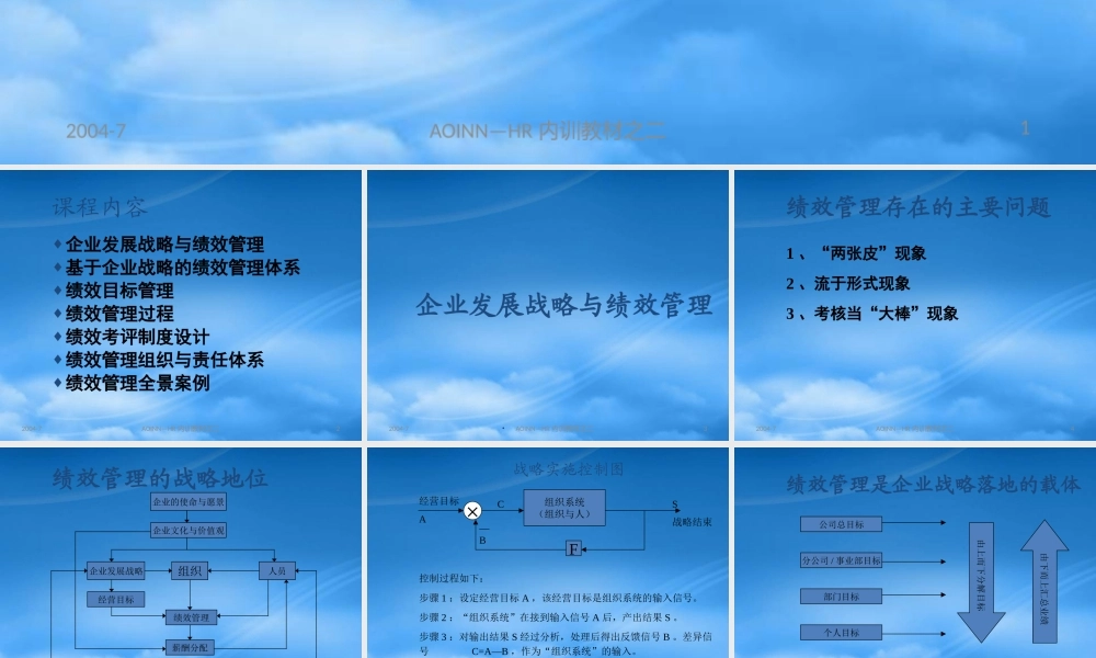 如何设计战略导向绩效管理体系