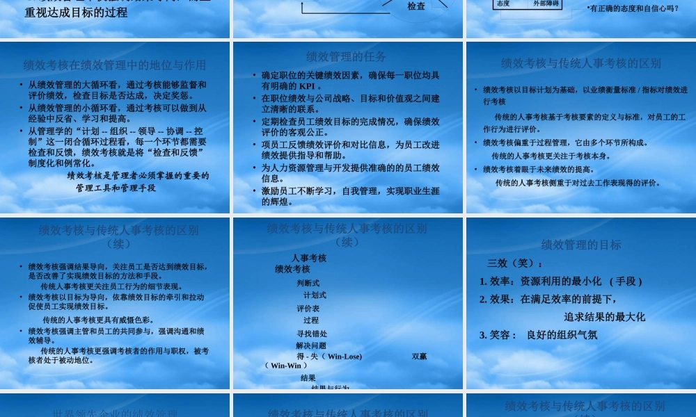 如何设立绩效目标
