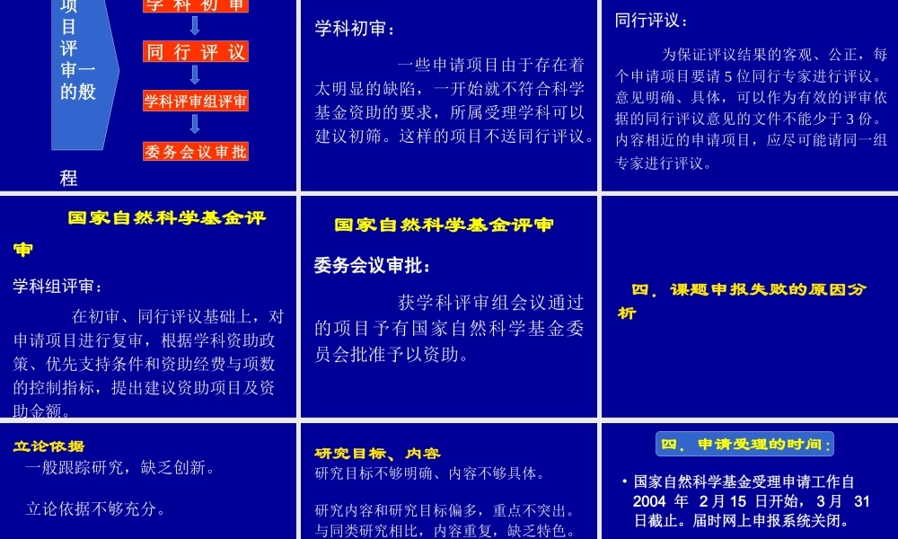 如何申报国家自然科学基金项目概述