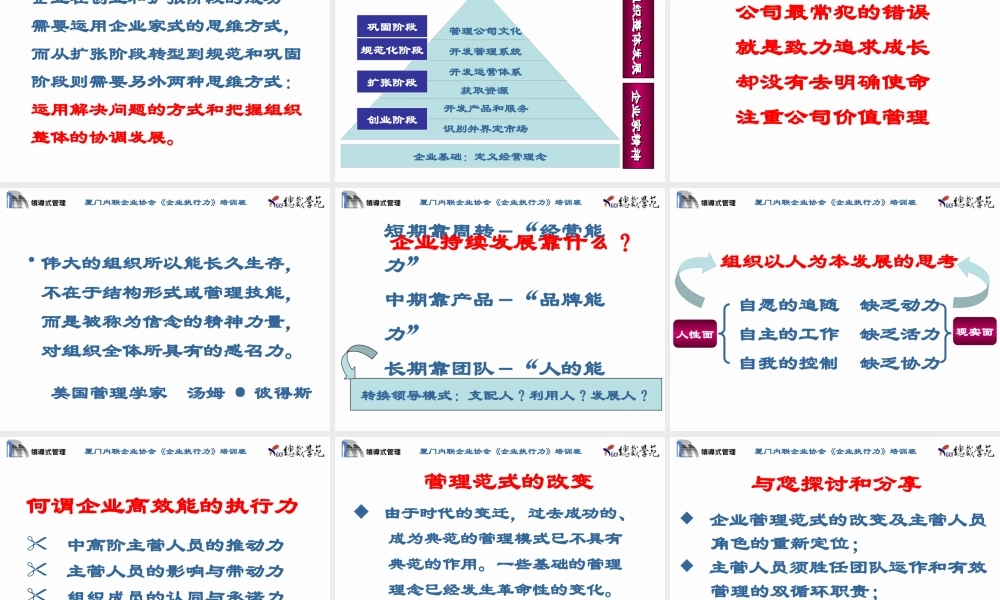 如何实施领导式管理提升主管的执行力