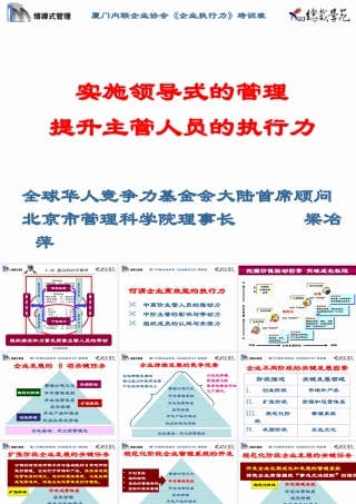如何实施领导式管理提升主管的执行力