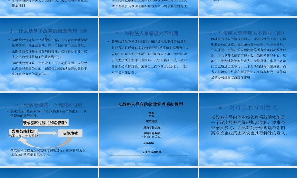 如何实施战略绩效管理