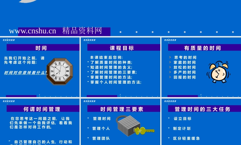 如何实现高效时间管理(ppt 页)