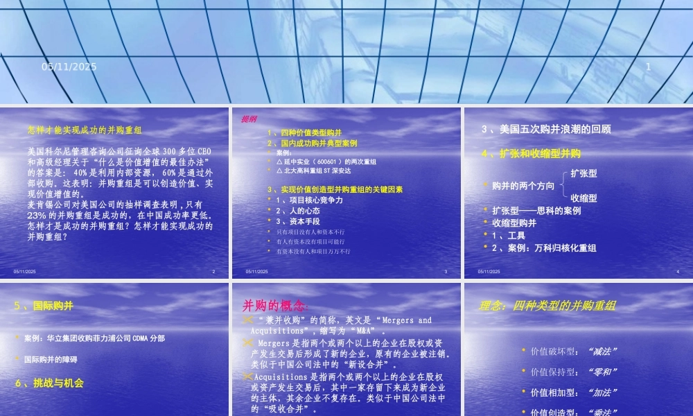 如何实现价值创造型并购重组（ppt 79）