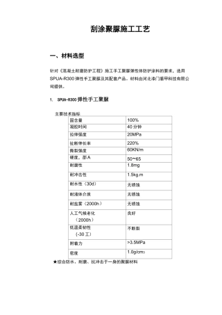 刮涂聚脲施工手工艺11