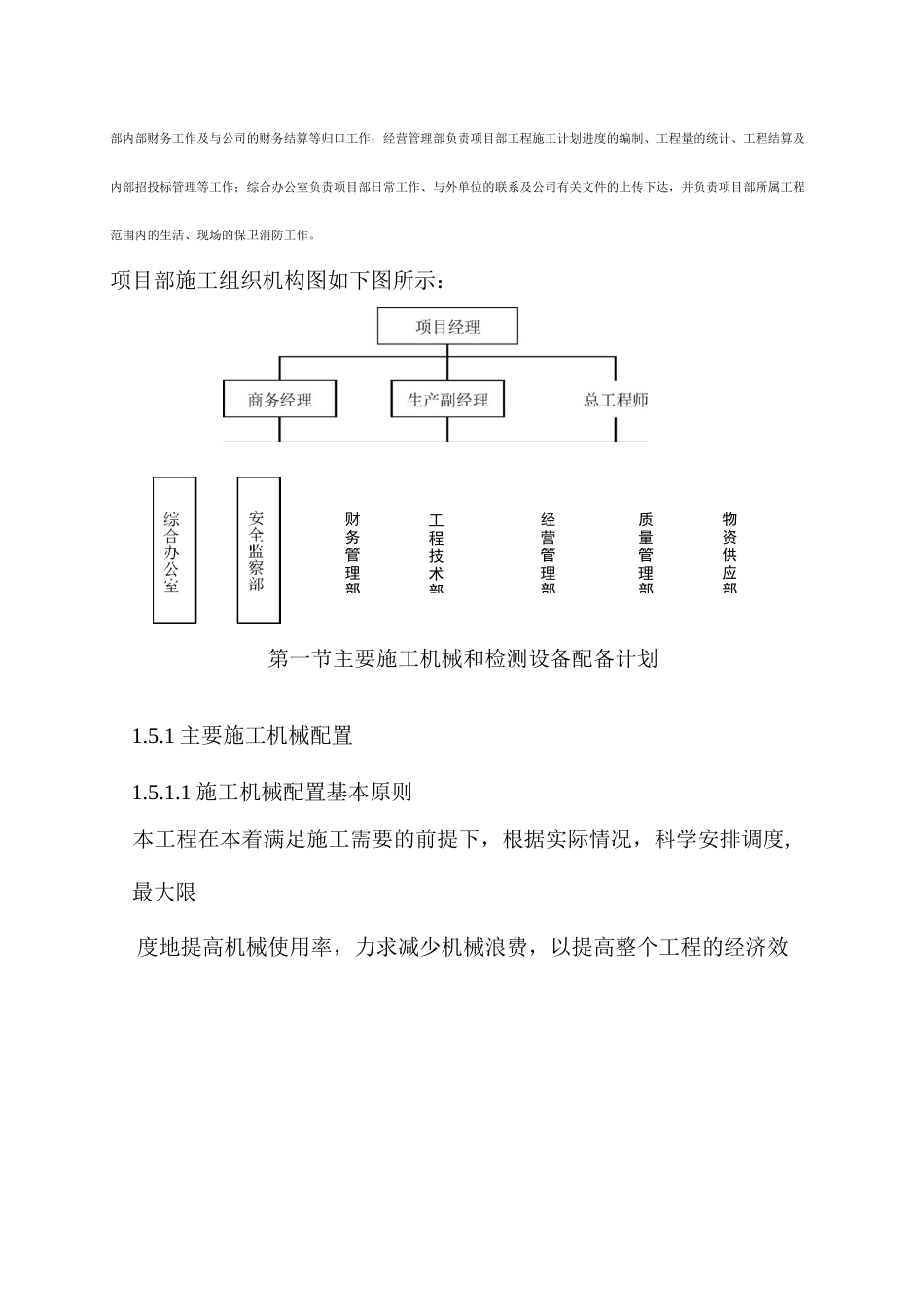 施工组织设计-项目部施工组织机构_第2页