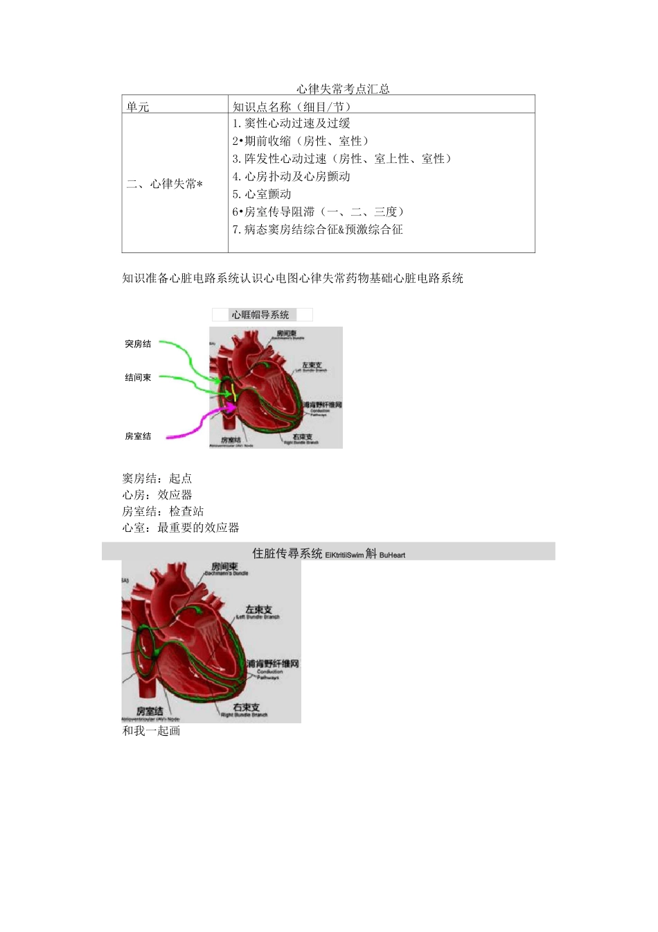 心律失常考点汇总_第1页