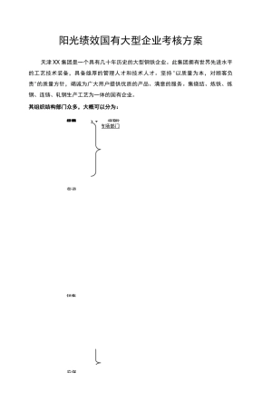 大型国企考核方案