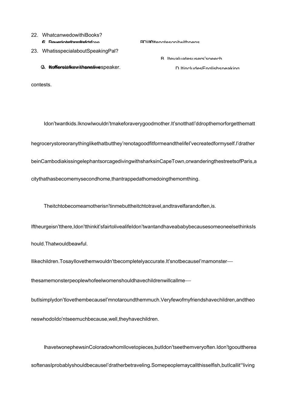 2020-2021学年广东省佛山市高考(二模)英语试题及答案_第3页