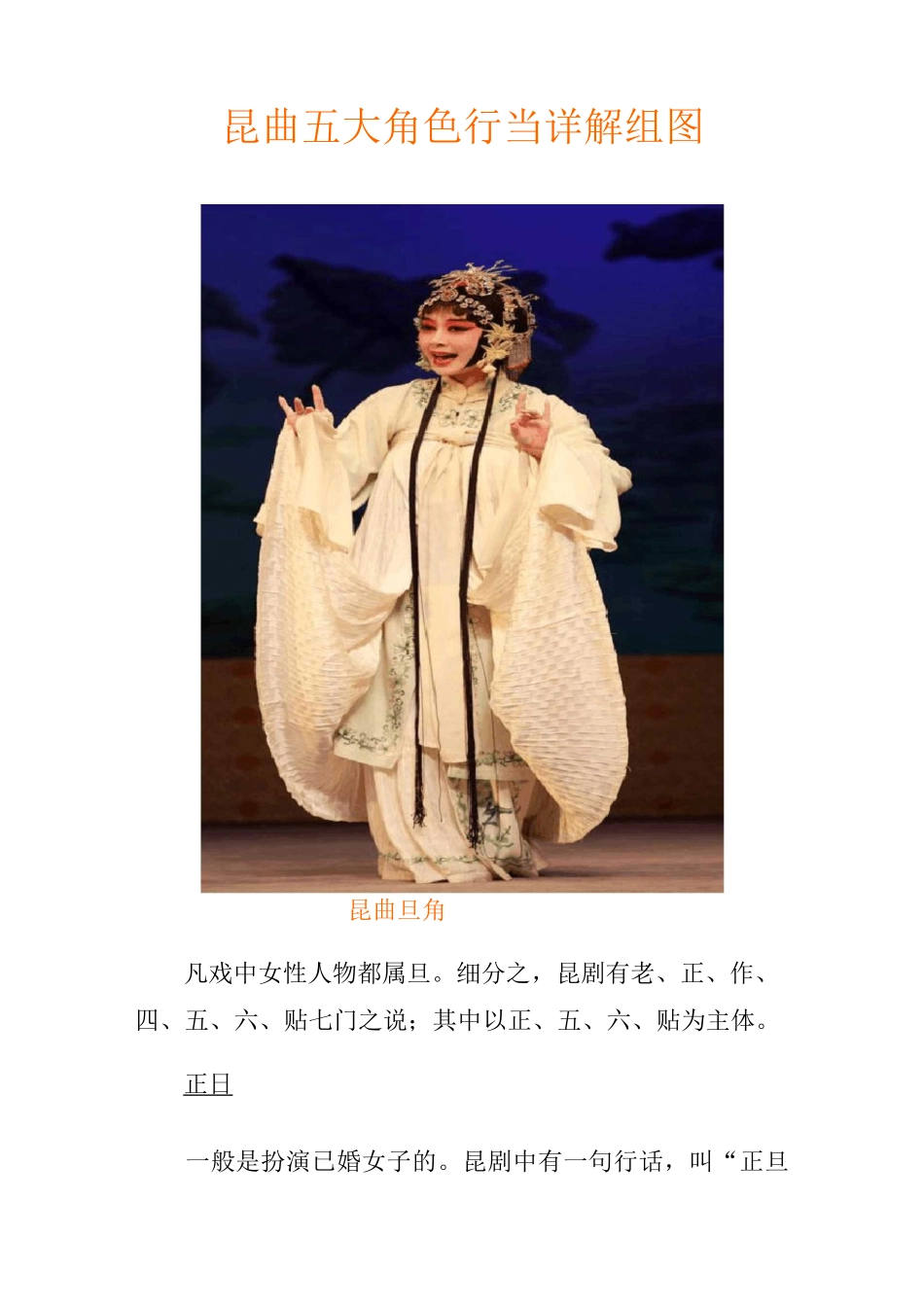 昆曲五大角色行当详解 组图_第1页