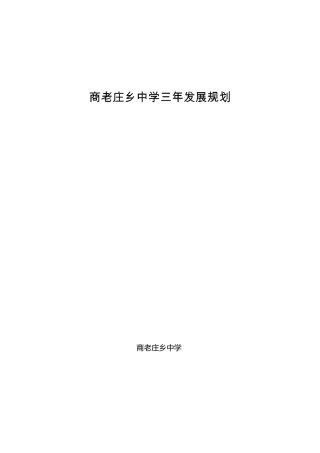 学校三年发展规划94759