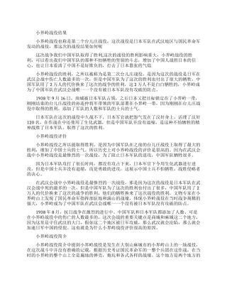 小界岭战役的结果是什么