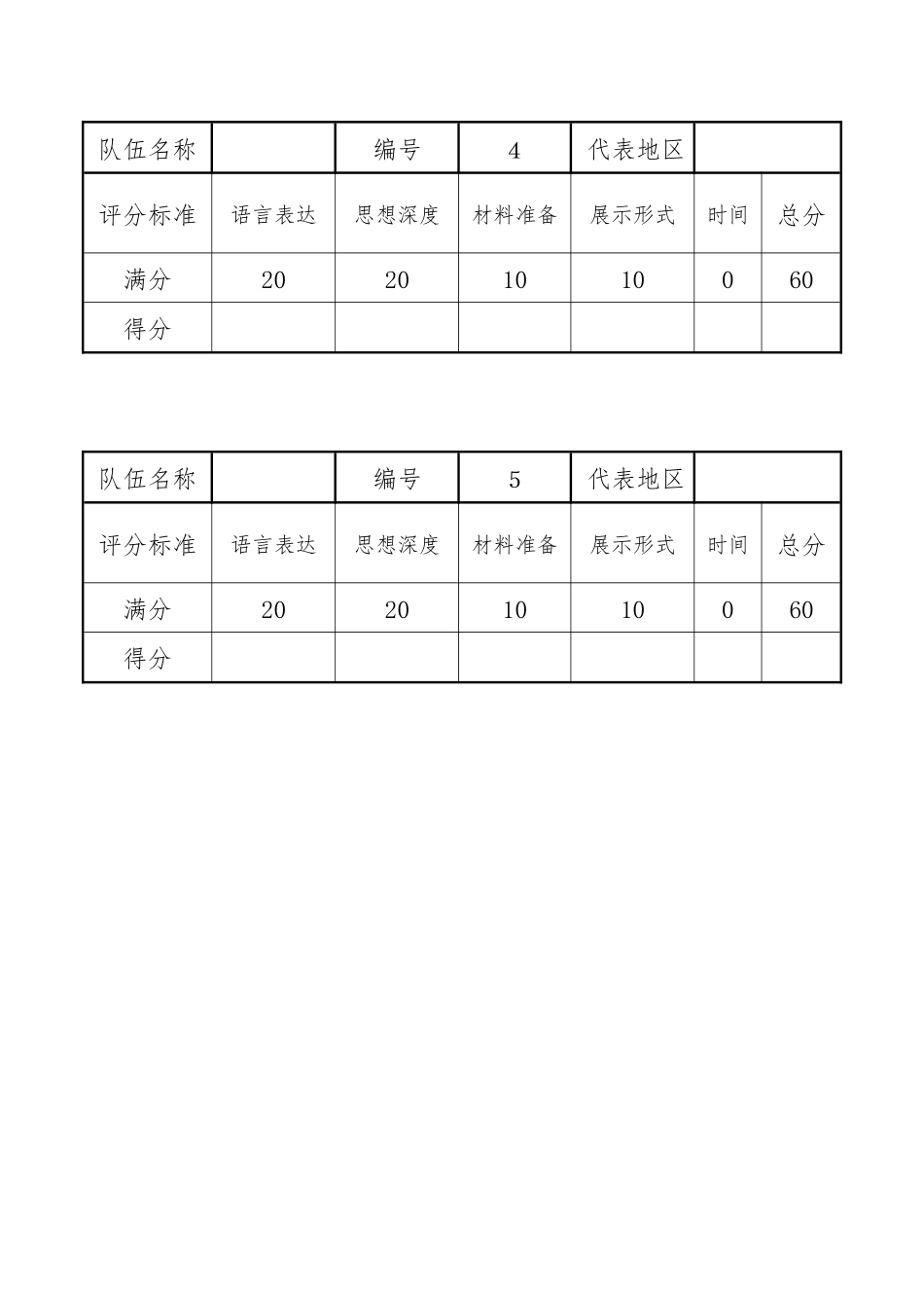 展示环节评分表_第2页