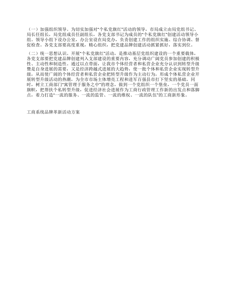 工商系统品牌革新活动方案_第2页