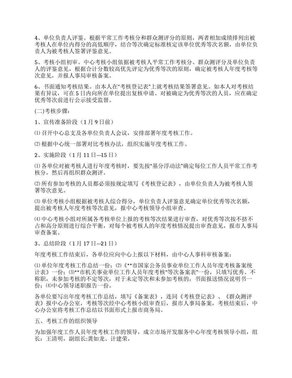 市场开发服务中心工作人员考核办法_第2页