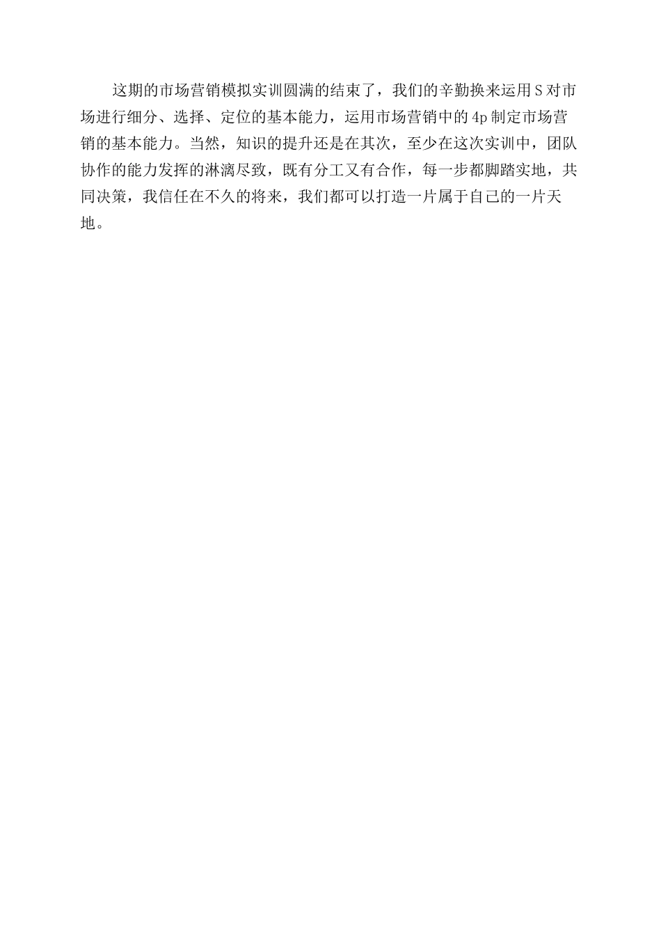 市场营销沙盘实训心得体会范文_第2页