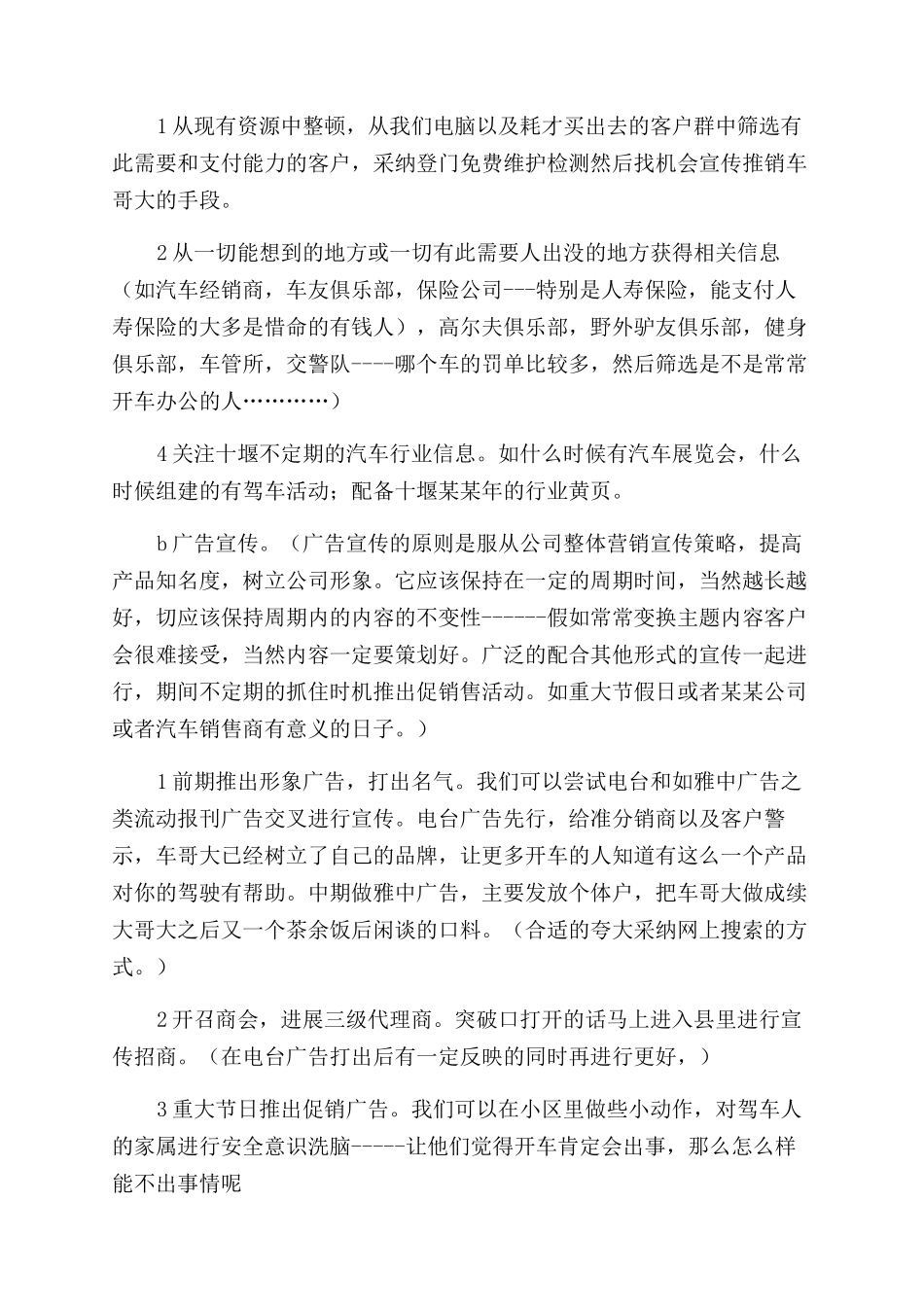 市场营销项目实施策划方案范文_第3页