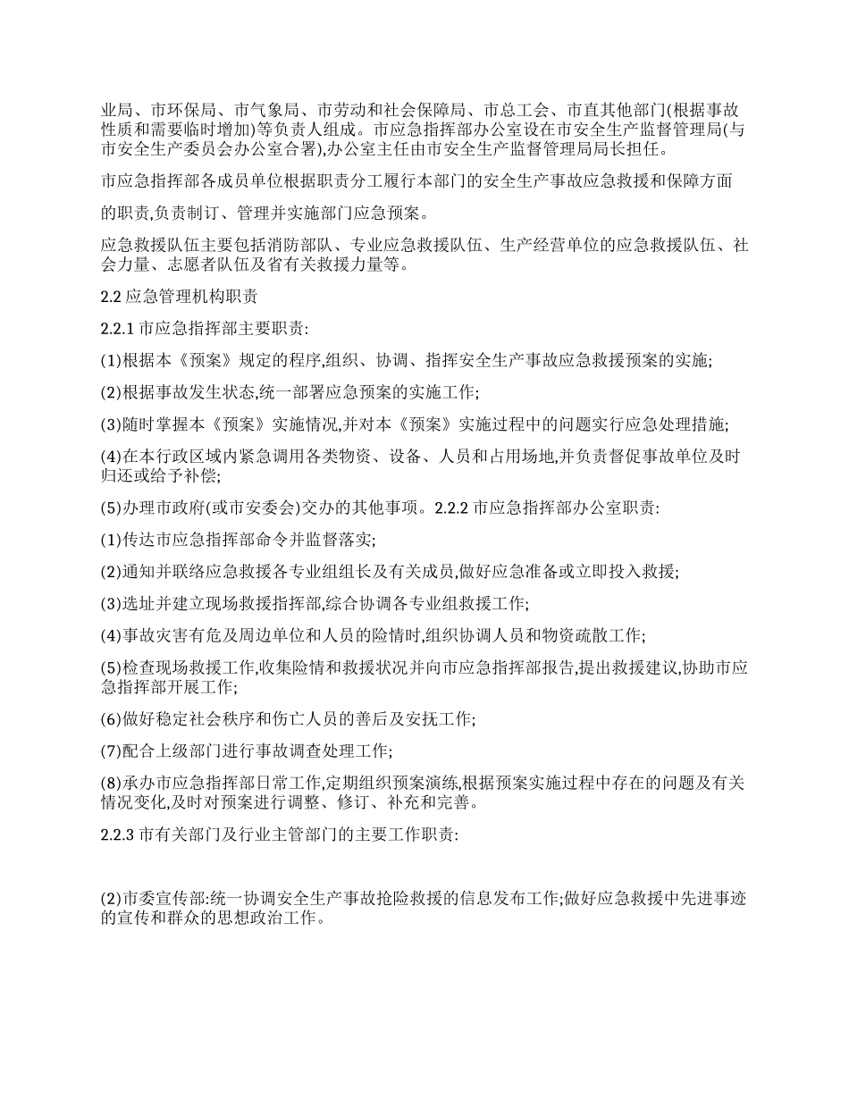 市安全生产事故应急预案_第3页