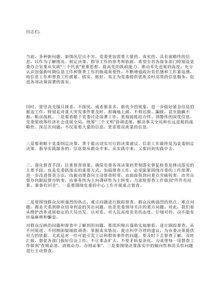 市长在党委与督查会发言