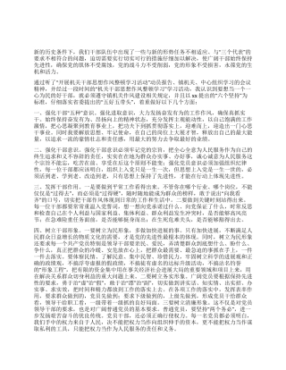 干部作风整顿心得体会