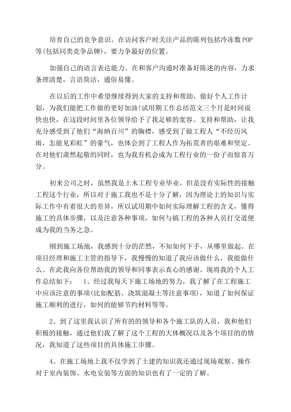 年业务员试用期工作总结范文（一）_第2页