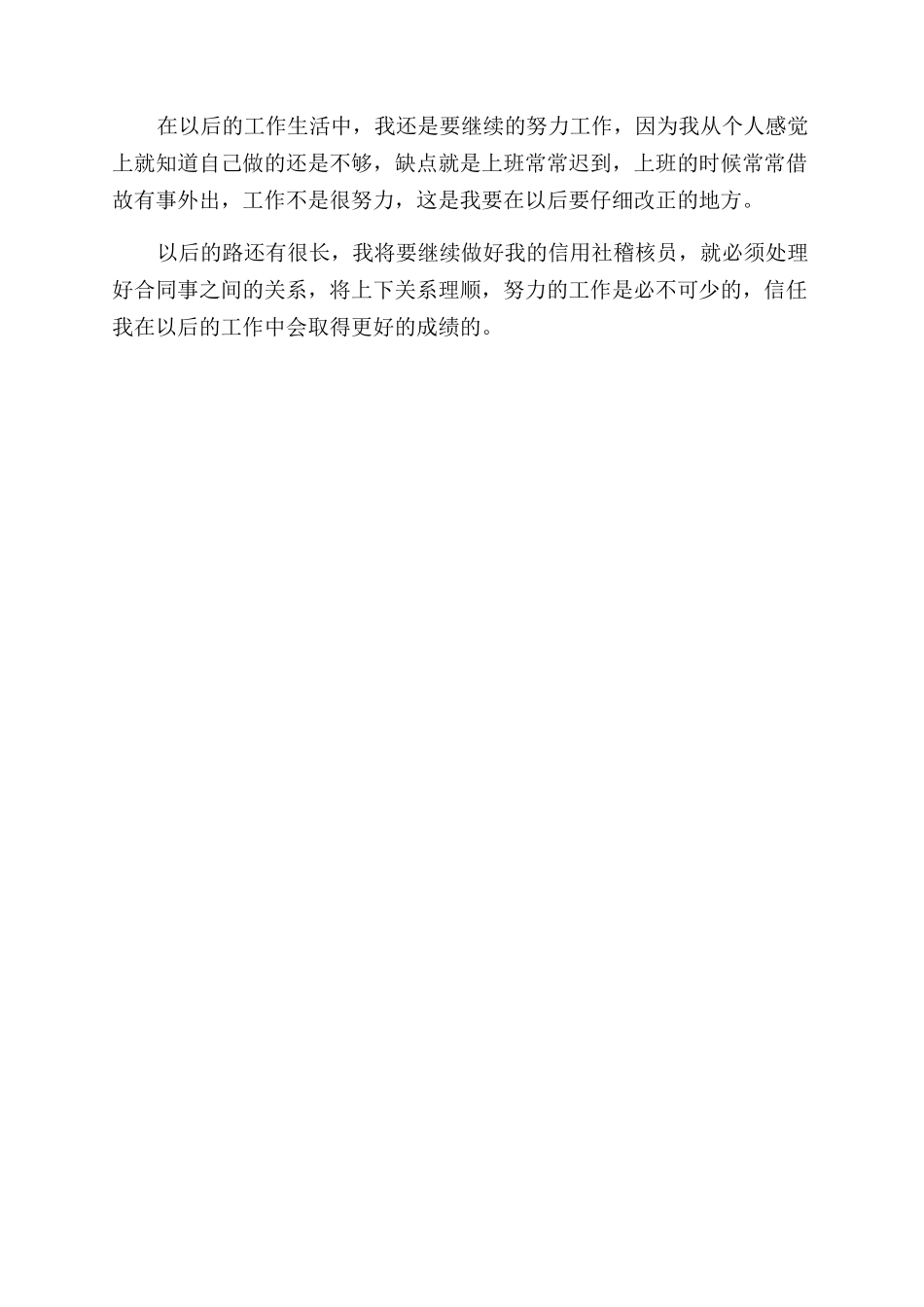 年信用社稽核员年度工作总结范文_第3页