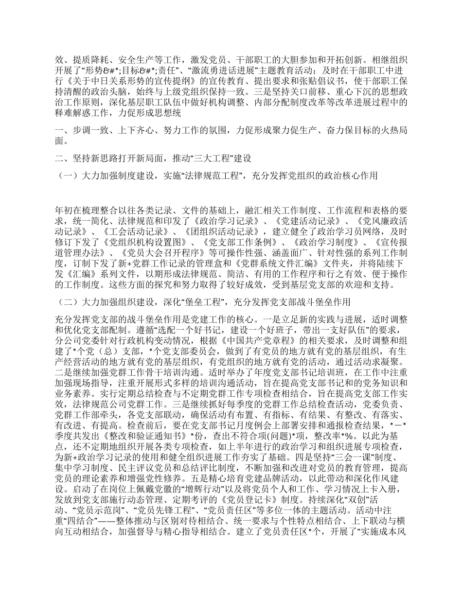 年党委工作总结_第2页