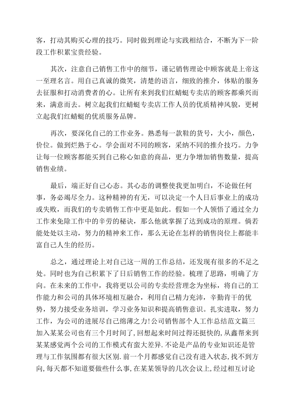年公司销售部个人工作总结范文_第3页