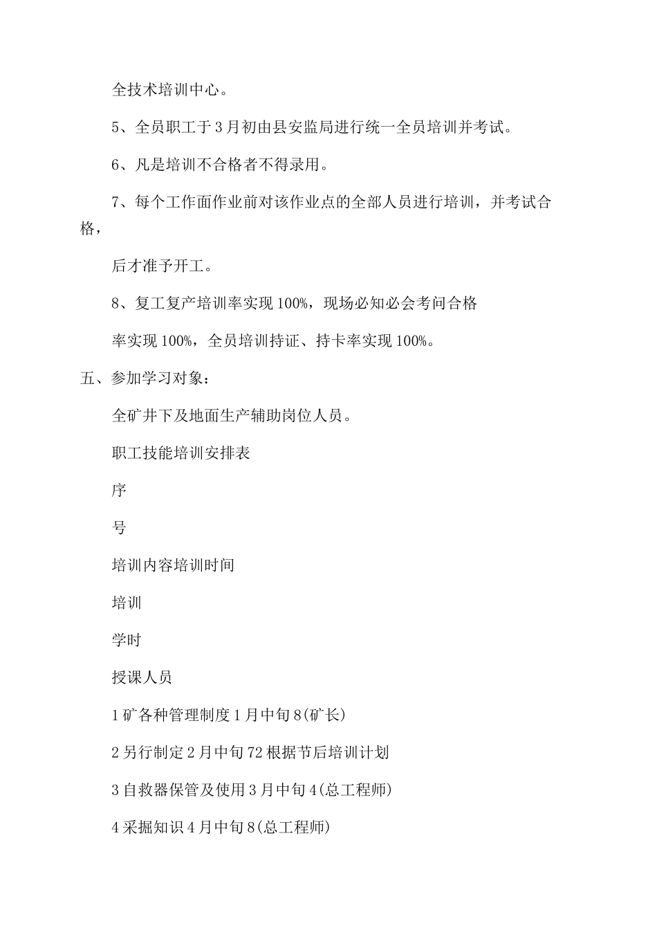 年度培训学习计划规划方案范文_第3页