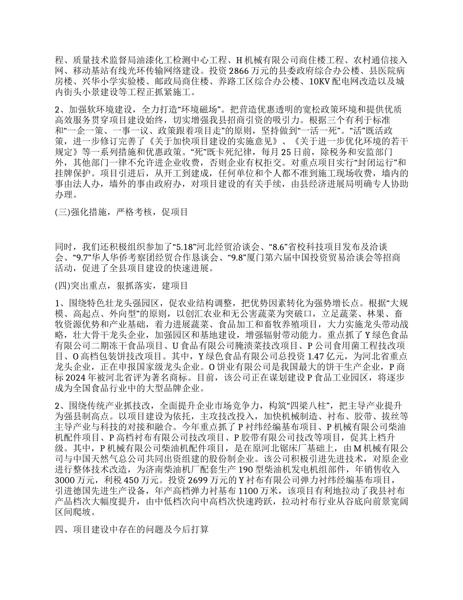 年度项目建设工作自查报告_第2页