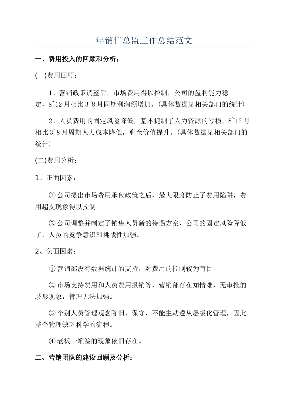 年销售总监工作总结范文_第1页