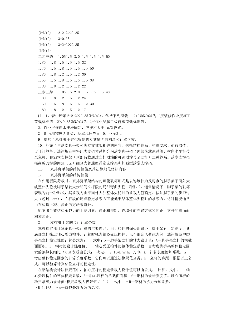 建筑施工扣件式钢管脚手架安全技术规范JGJ130-2024新版及JGJ130-2001版_第2页