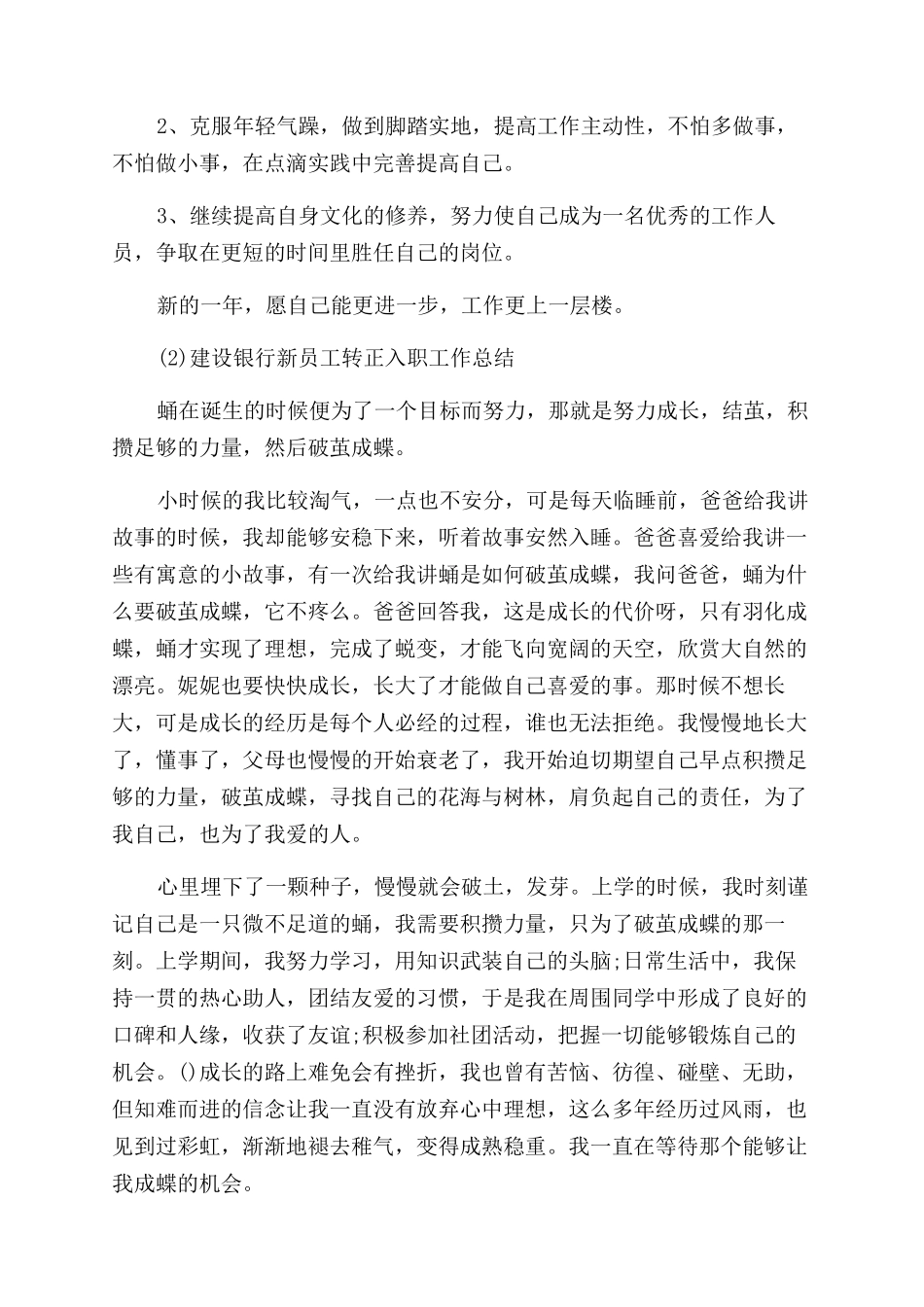 建行转正工作总结范文_第2页