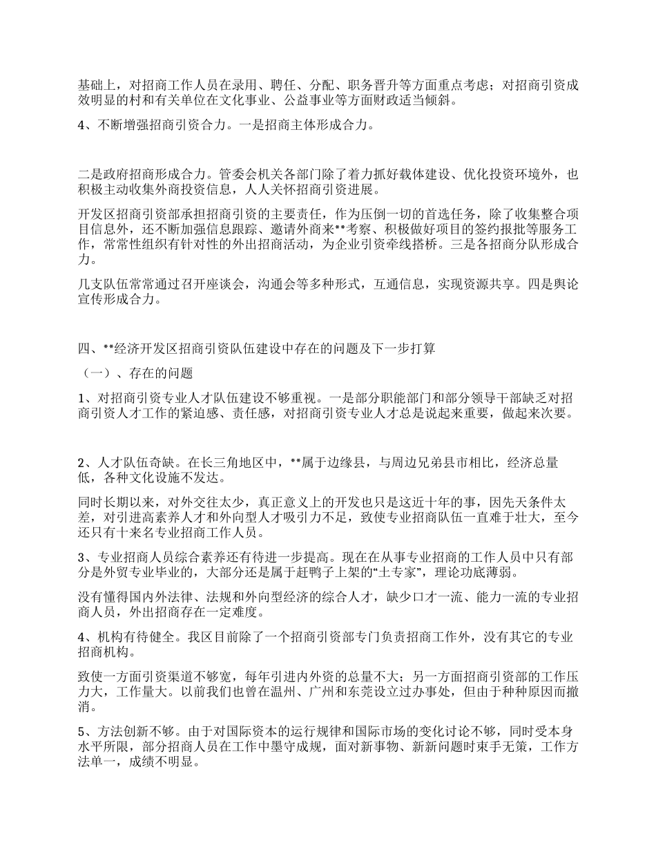 开发区招商引资人才队伍建设情况汇报_第3页