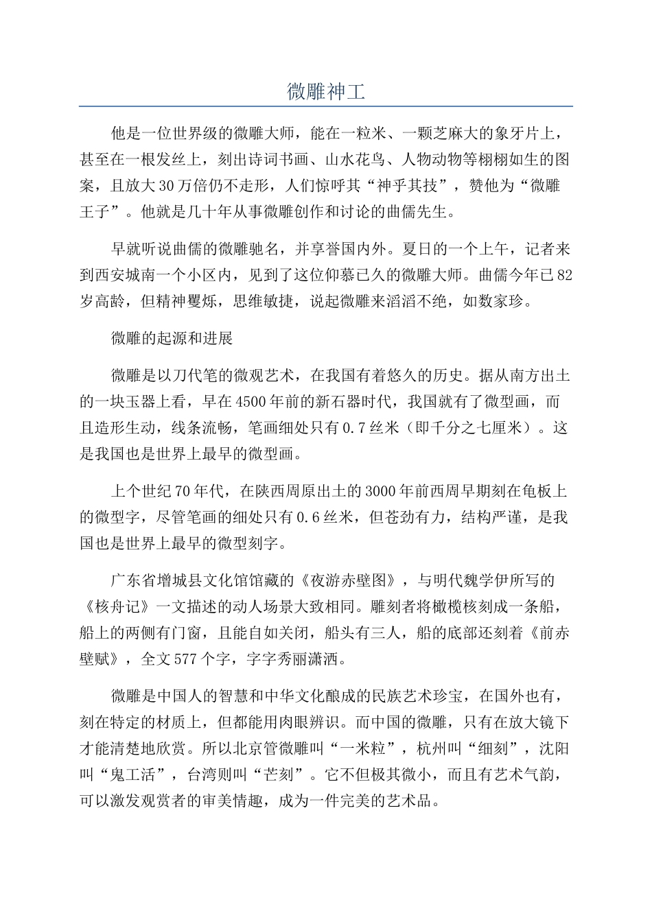 微雕神工-精品文档_第1页