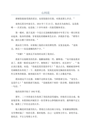 心间花-精品文档