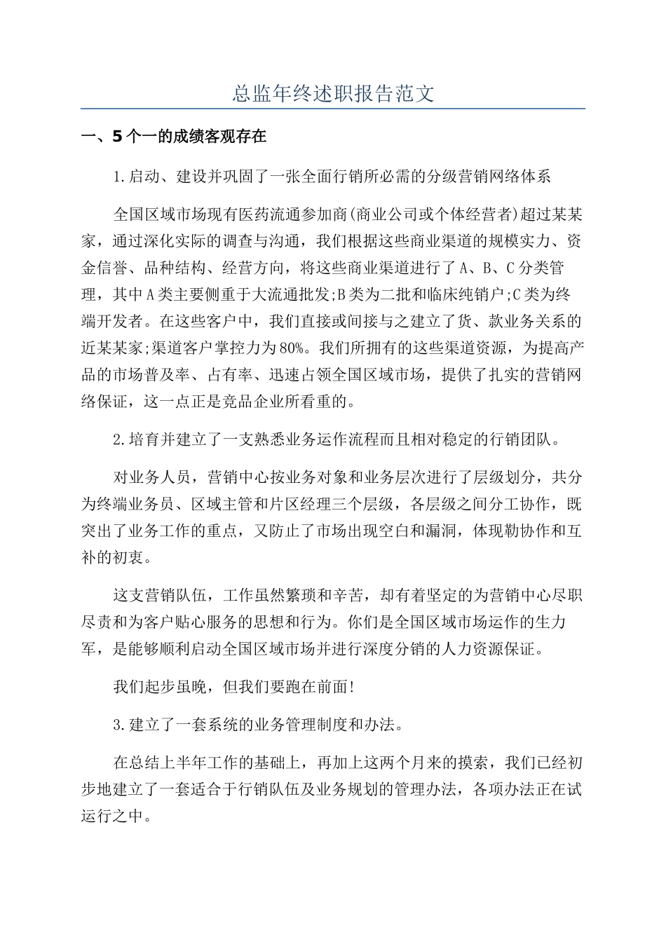 总监年终述职报告范文_第1页