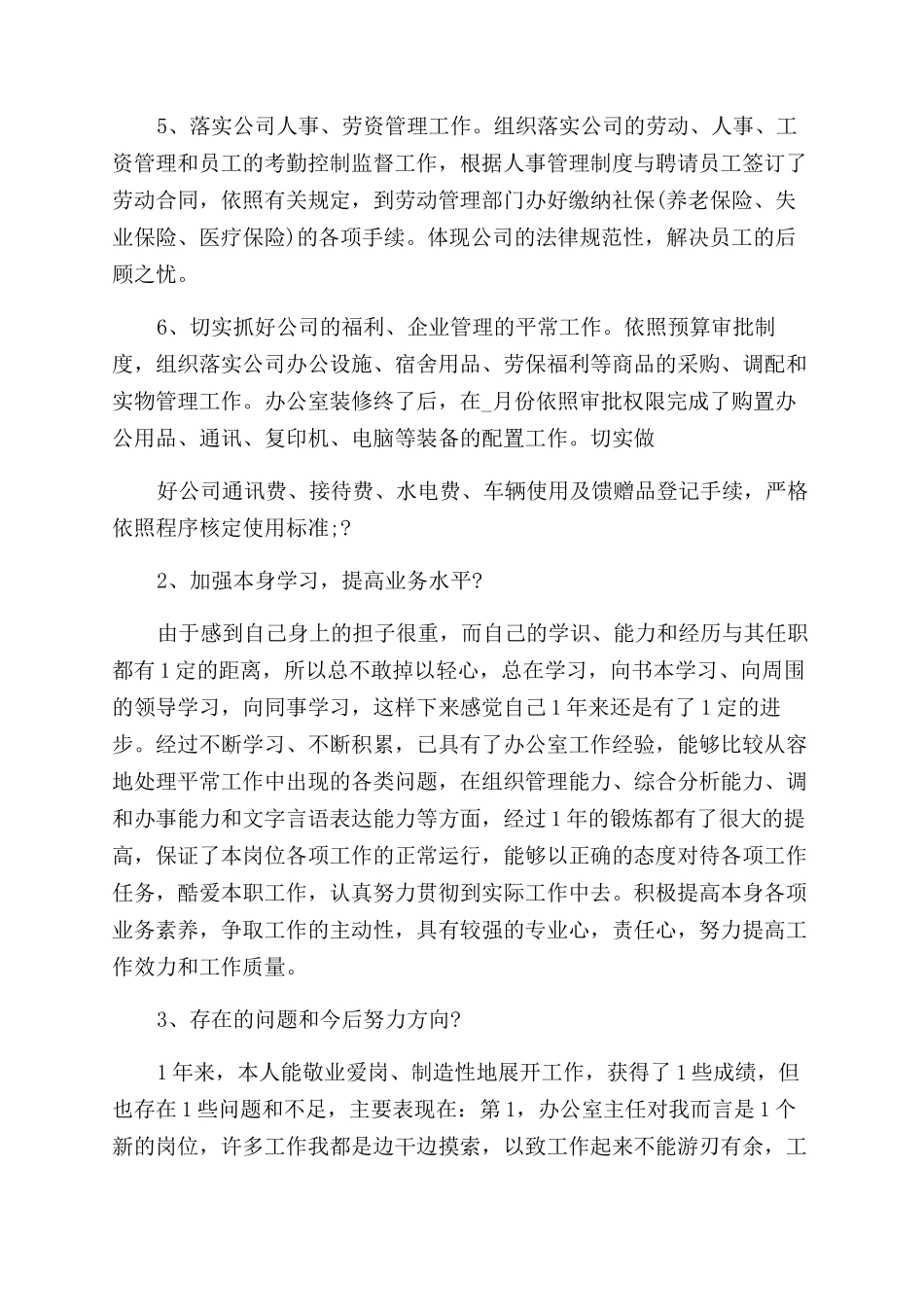总经理个人年终总结报告例文_第2页