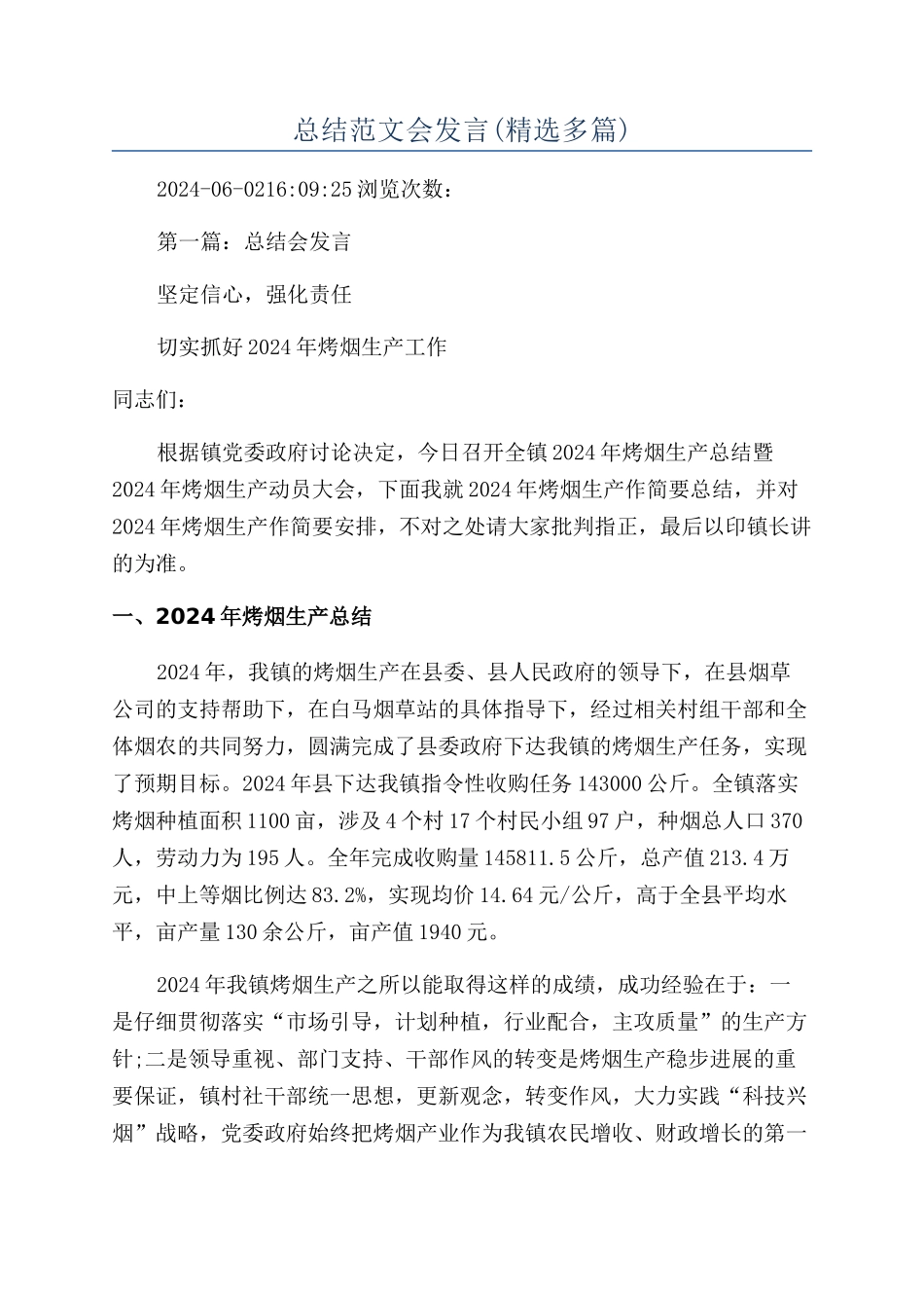 总结范文会发言_第1页