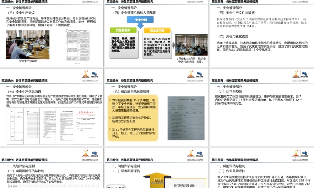 安全生产风险管理体系暨规范化建设工作汇报
