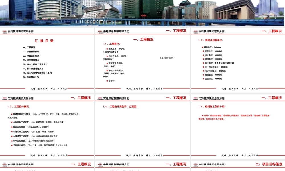 工程项目策划汇报模板(PPT45页)