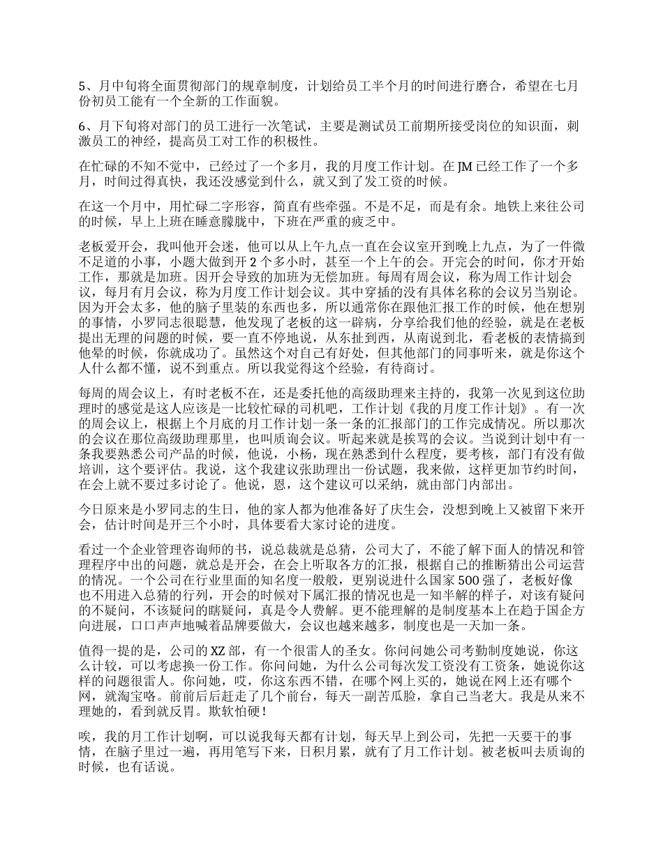 我的月度工作计划_第3页