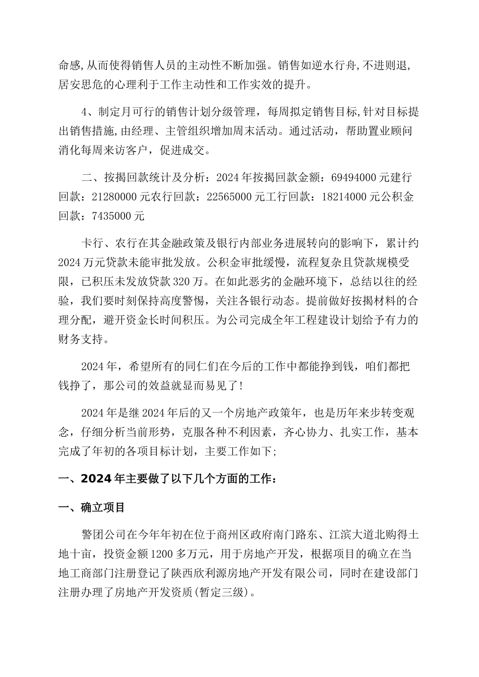 房地产总监年终总结范文_第3页